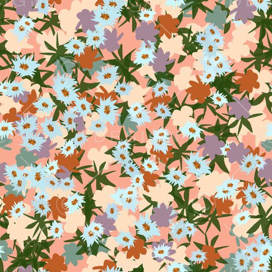 小碎花印花花型图片