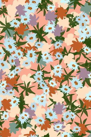小碎花印花花型图片