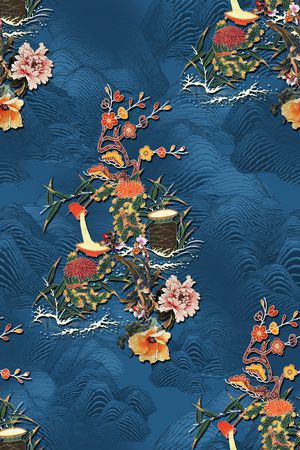 花卉印花花型图片