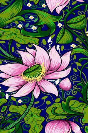 花卉印花花型图片