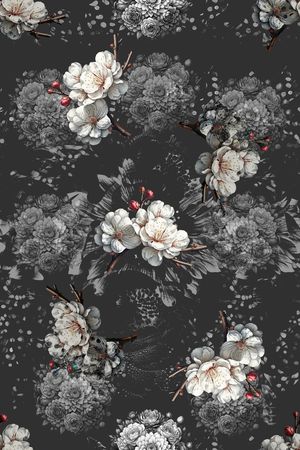 花卉印花花型图片