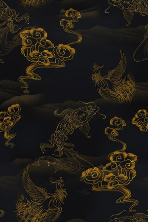 中老年印花花型图片