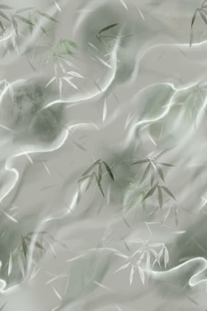 竹子印花花型图片