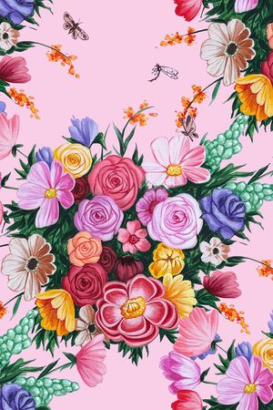花卉印花花型图片