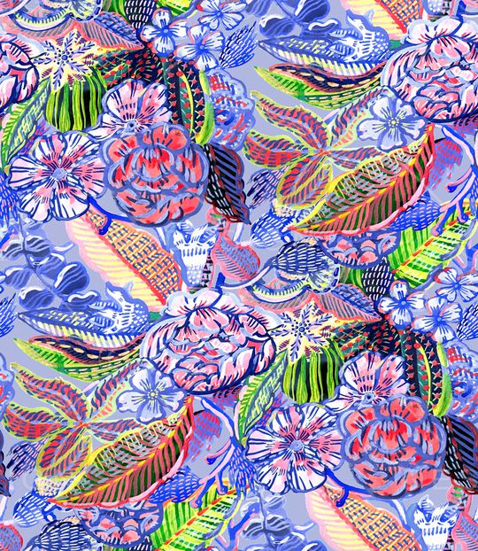 花卉印花花型图片