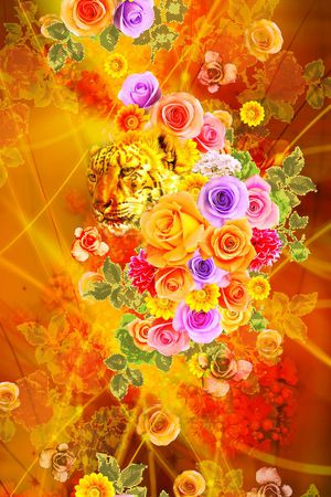 花卉印花花型图片