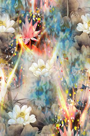 花卉印花花型图片