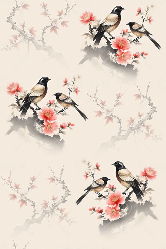 中国风印花花型图片