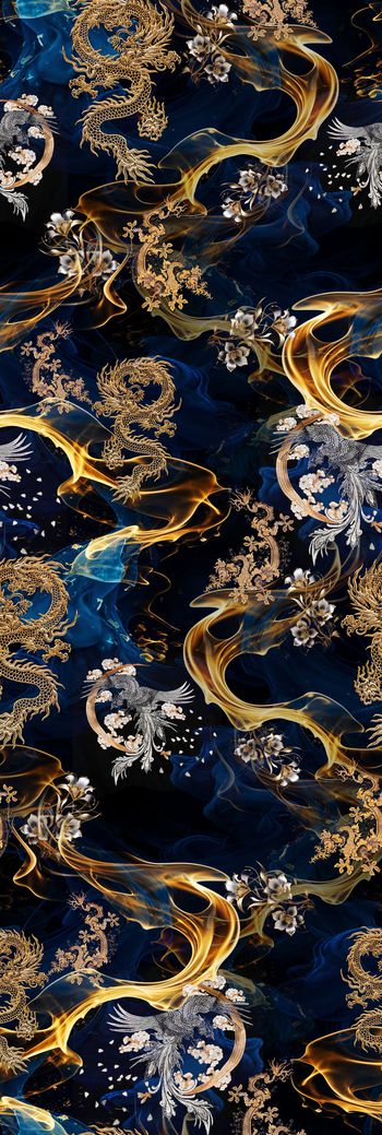 中国风印花花型图片
