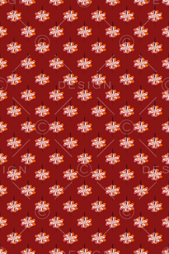 花卉印花花型图片