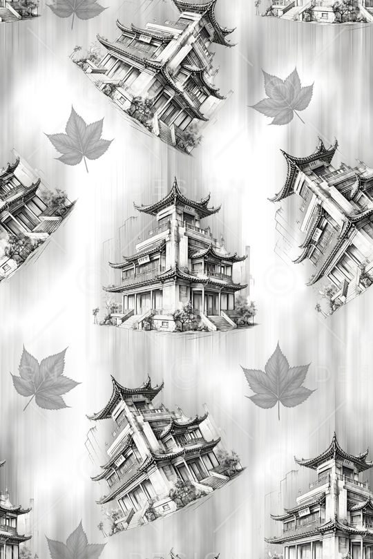 建筑印花花型图片