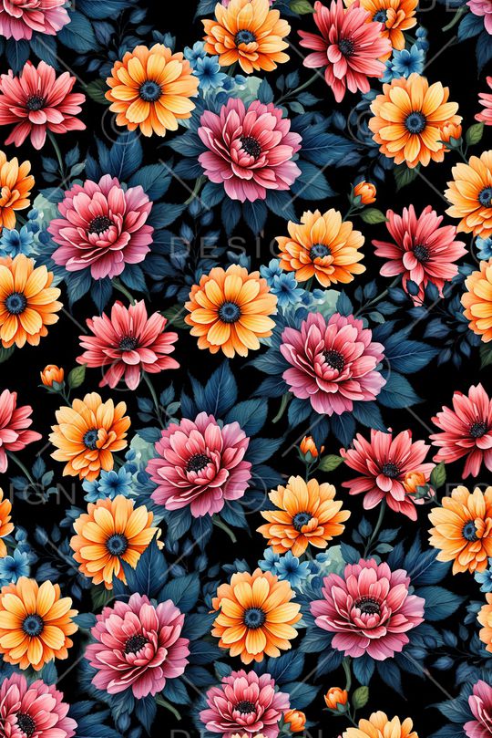 花卉印花花型图片