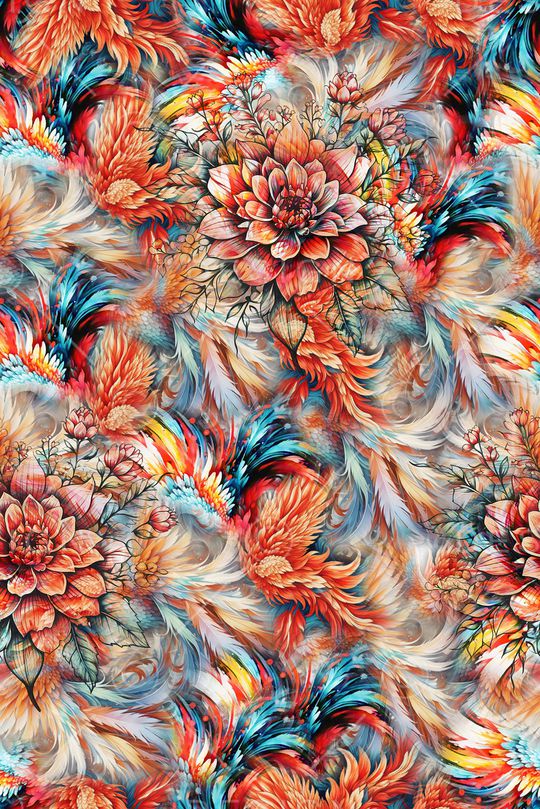 花卉印花花型图片