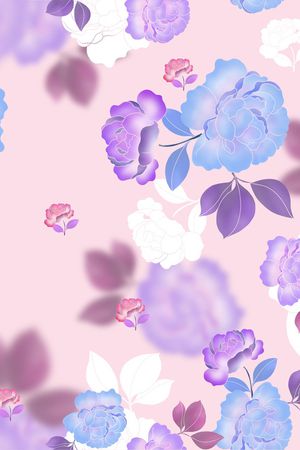 花卉印花花型图片