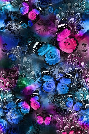花卉印花花型图片