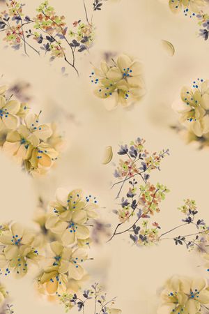 真丝印花花型图片