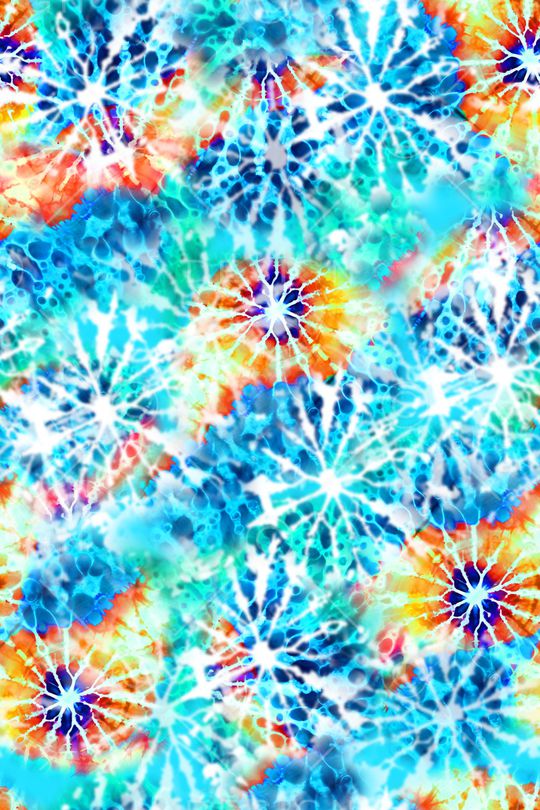 扎染花型印花花型图片