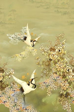 仙鹤印花花型图片