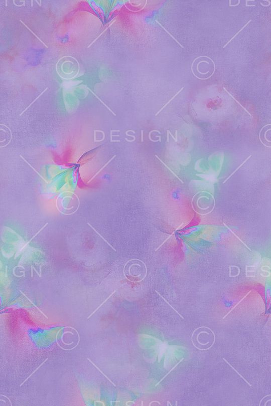 朦胧花卉印花花型图片