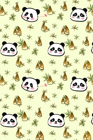 卡通动物印花花型图片