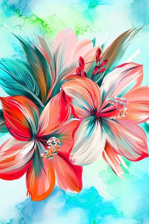 花卉印花花型图片