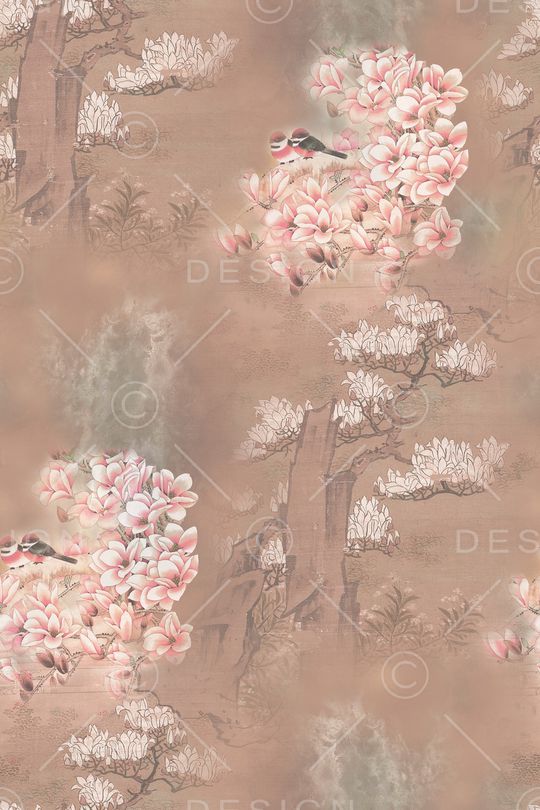 中国风印花花型图片