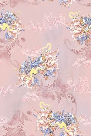 中国风印花花型图片