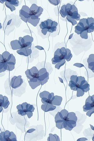 影花印花花型图片