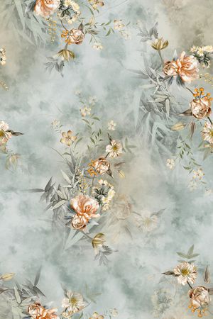 植物印花花型图片