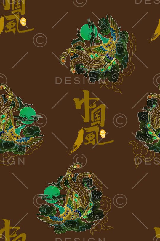 文字印花花型图片