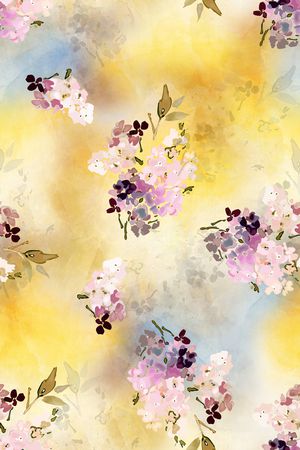 棉麻印花花型图片