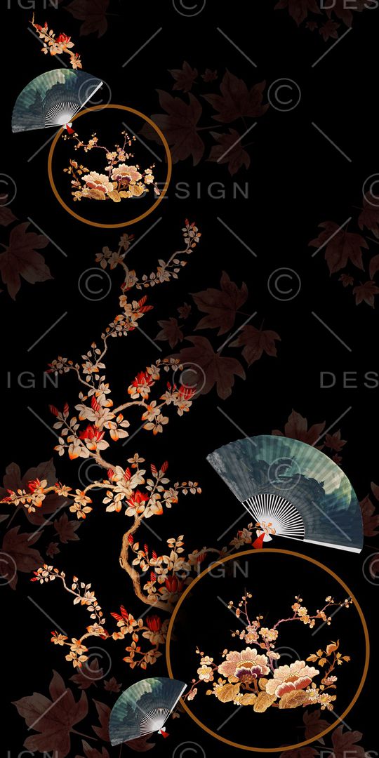 梅花印花花型图片