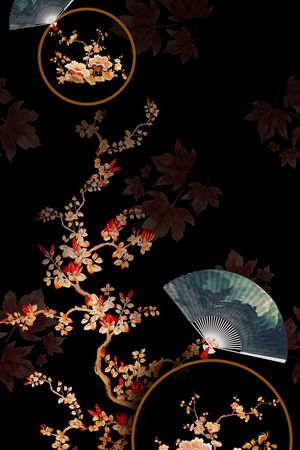 梅花印花花型图片