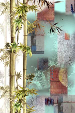 中国风印花花型图片