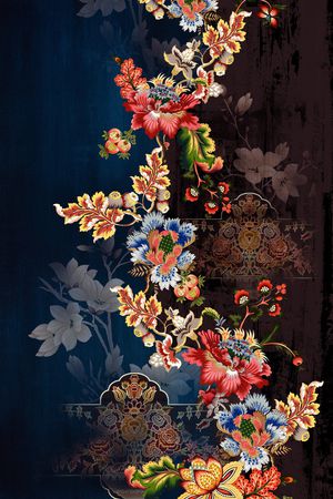定位花印花花型图片