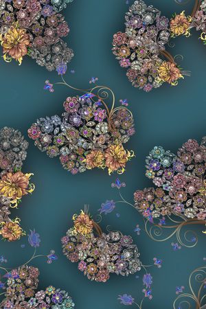 花卉印花花型图片