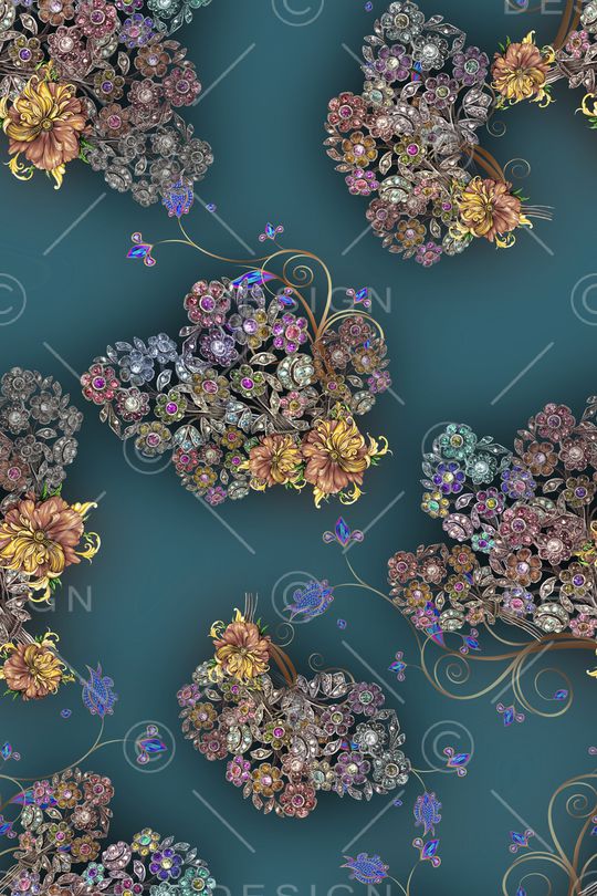 花卉印花花型图片