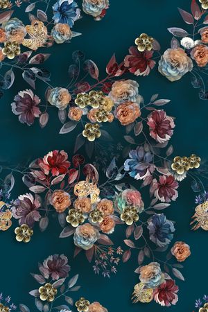 花卉印花花型图片