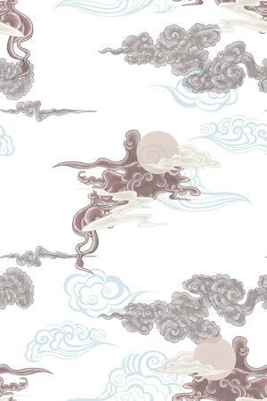 古典花纹印花花型图片