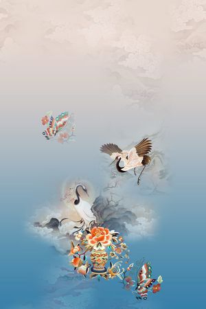 渐变印花花型图片