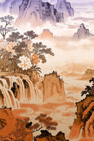 中国风印花花型图片