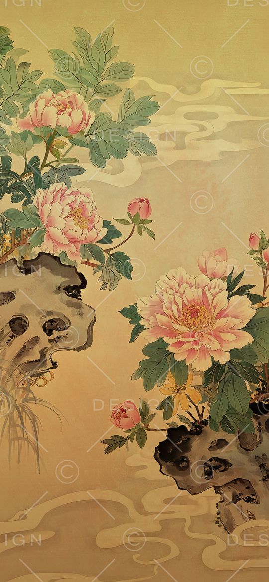 中国风印花花型图片