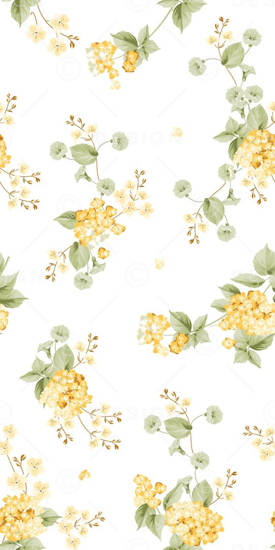 白底花印花花型图片
