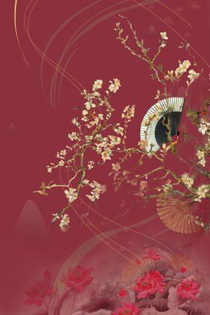 中国风印花花型图片