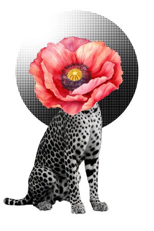 人物印花花型图片