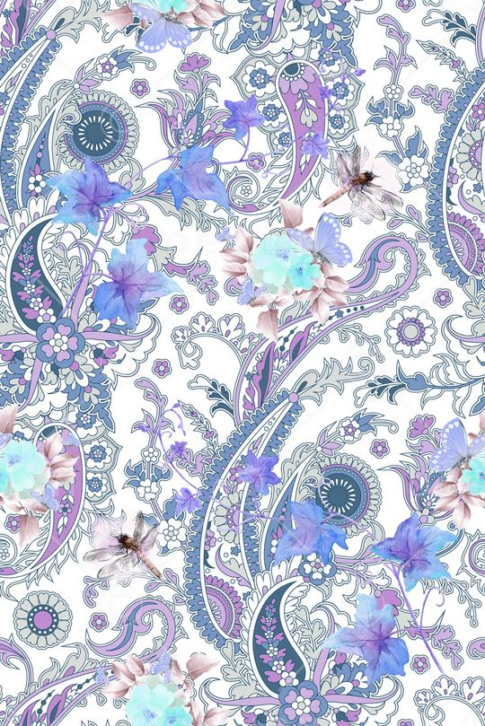 蜻蜓印花花型图片
