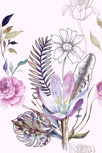 花卉印花花型图片