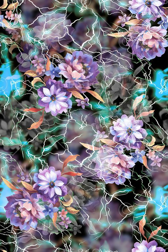 花卉印花花型图片