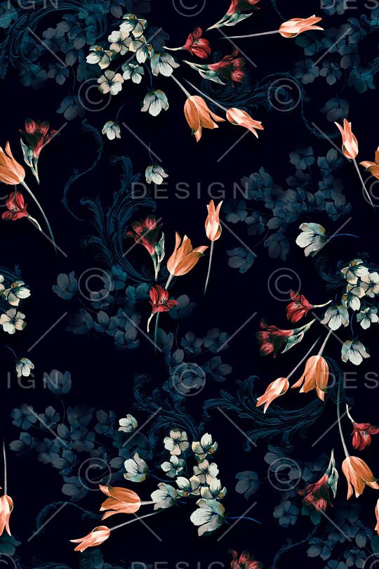 花卉印花花型图片