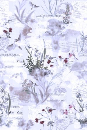 鸟印花花型图片